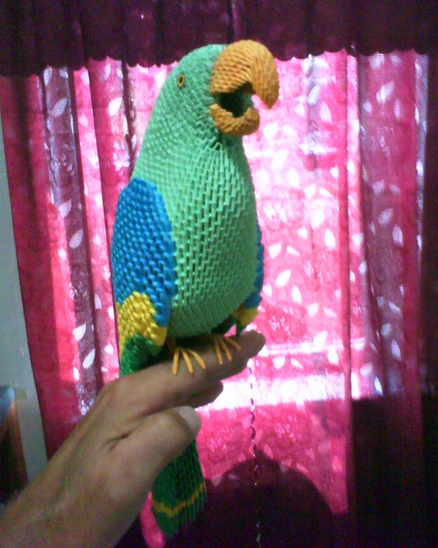 ORIGAMI PARROTS « EMBROIDERY & ORIGAMI